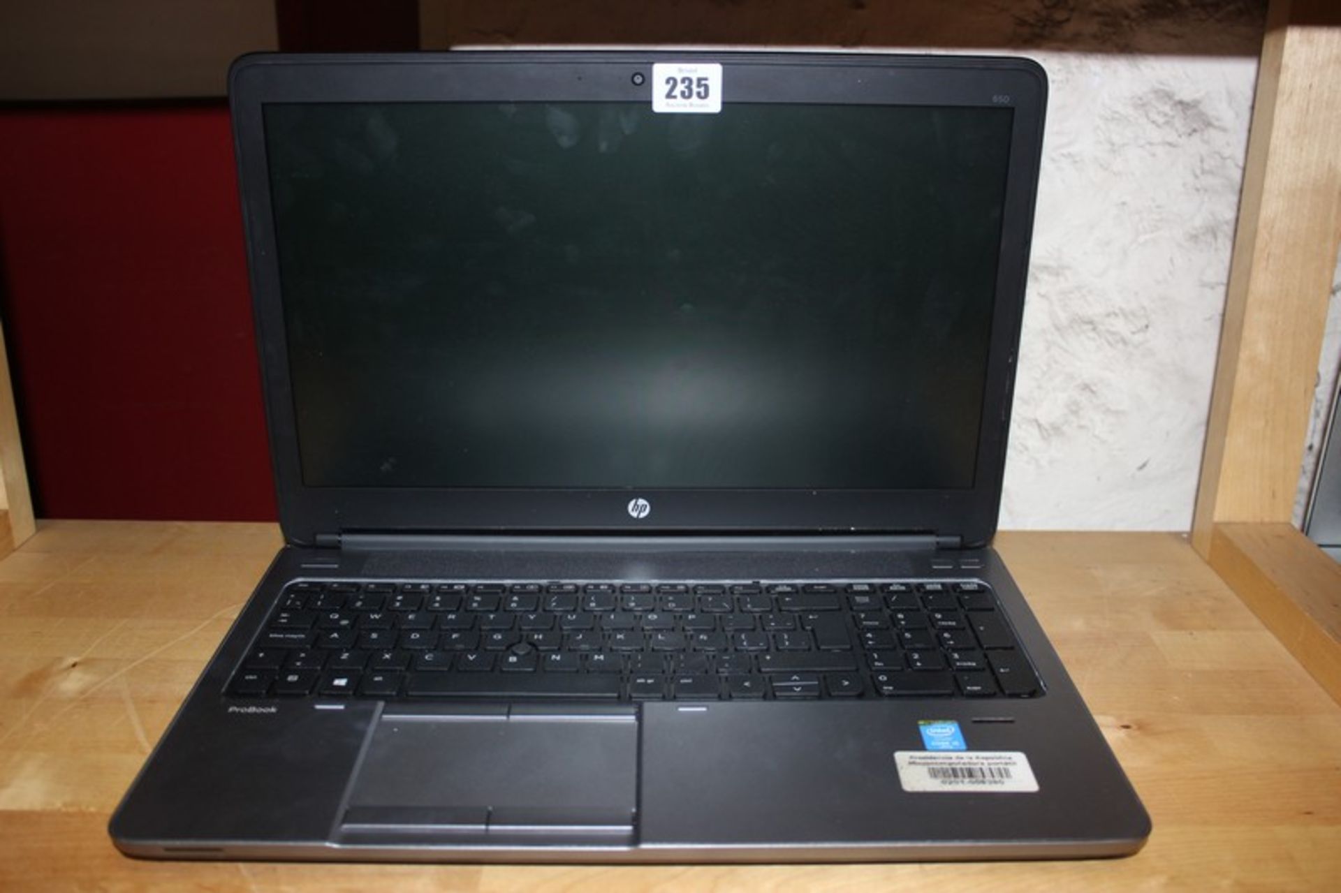 An HP ProBook (Hard drive removed).