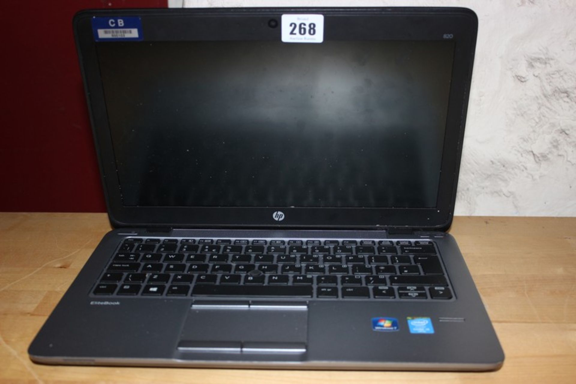 An HP EliteBook 820 (Hard drive removed).