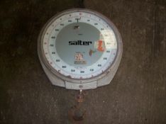 Salter large thermoscales. Weigh to 1000kg x 5kg, 23" diameter. Location: Norwich, Norfolk.