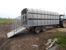 Bateson Cattle Trailer. Approximately 20ft Location: Acle, Norfolk.