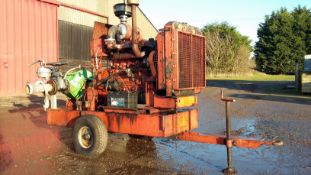 Perkins Engine and Rovatti Pump. Mobile Irrigation Engine and Pump. Location: Caistor, Lincolnshire.