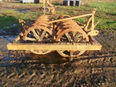 Press suitable for a four furrow plough. Serial Number: DP/185/13-90. Location: Acle, Norfolk.
