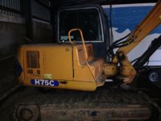 2006 HANIX H75C 7.5t tracked excavator. 4351hrs. Location: Atherstone, Warwickshire.