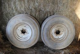 Front Tractor Tyres 10.00 16pair Location: Lincoln, Lincolnshire