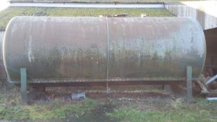Ex Railway Water Tank. Approximately 7.2m x 2.4m, diameter: Location: Caistor, Lincolnshire.