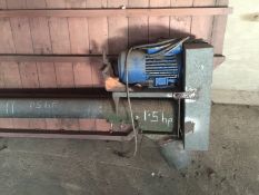 19ft Grain Auger, single phase 1.5hp motor. Location: Driffield, East Yorkshire.