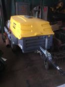 Atlas Copco XAS 97. 218 hours from new, 3 tool compressor, 2750 RPM, Location: Norwich, Norfolk.