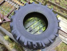 Two 18.4 x 26 JCB tyres. Tubeless. Location: Leicester, Leicestershire.
