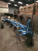 Lemken Euro 9 plough. 6 furrow, 100cm point to point, Location: Frolesworth, Leicestershire.