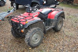 2004 Honda Fourtrax TRX350FE3 4wd ATV with rear tow bar.