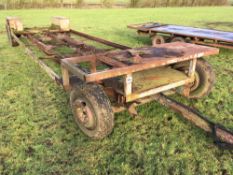 4 wheel flat trailer (no floor)