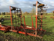 Kongskilde Triple K 20ft hydraulic folding springtine harrow