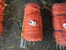 Qty electric rabbit and sheep netting