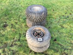 Set of quad bike wheels and tyres to fit Honda Big Red