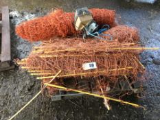 Qty electric sheep netting with energiser