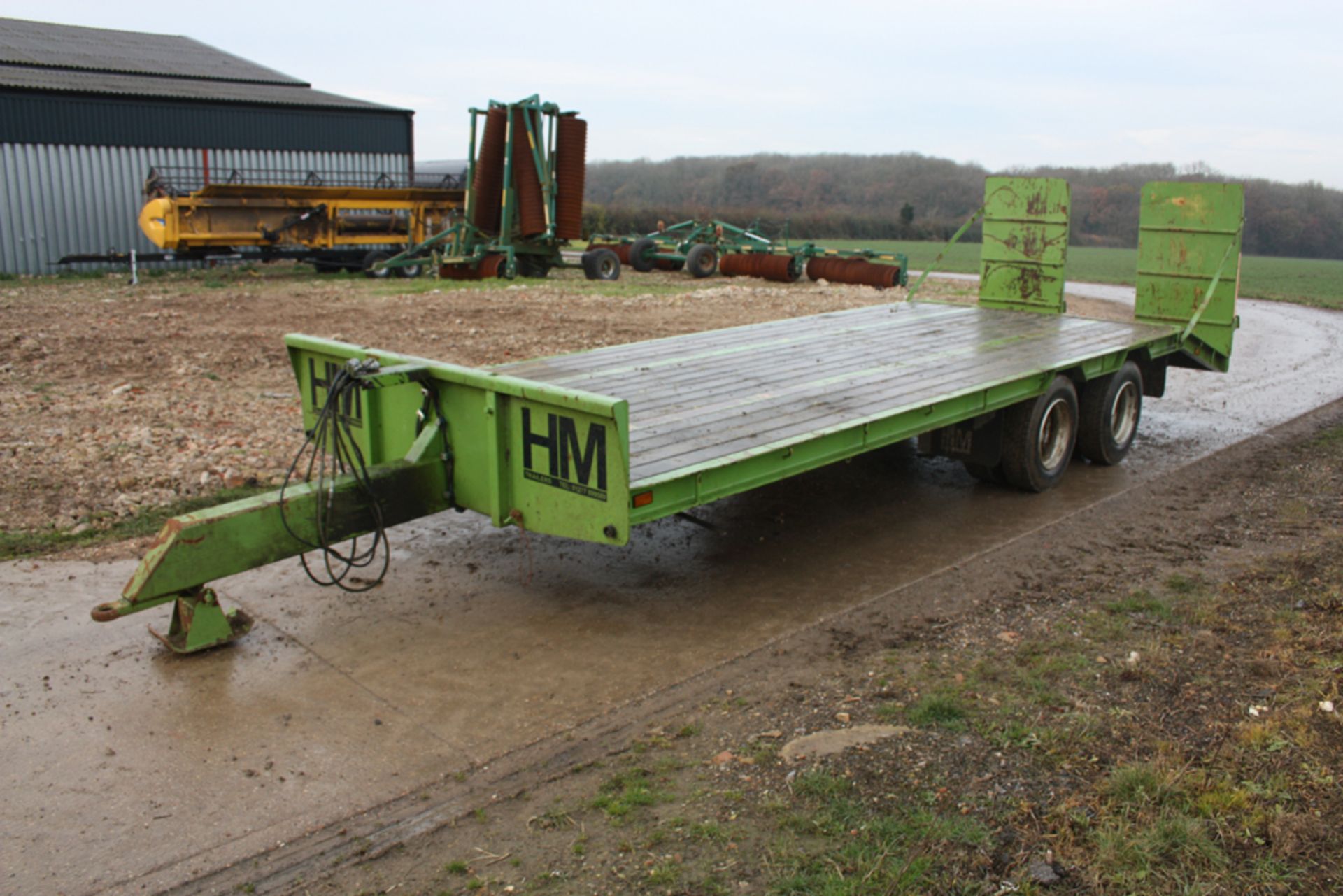 2012 HM Trailers 15t beaver tail low loader trailer. - Image 2 of 2