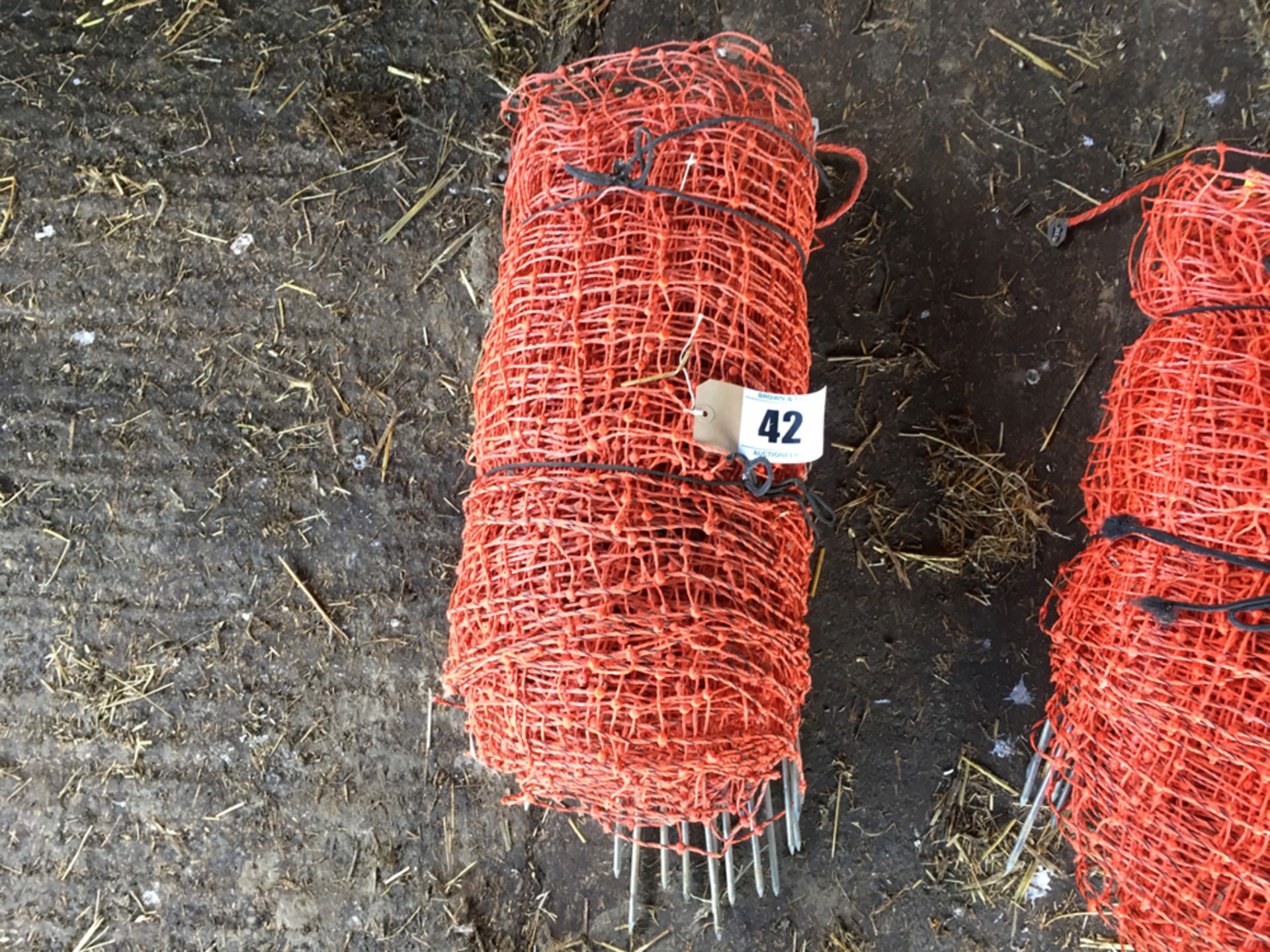 Qty electric rabbit and sheep netting