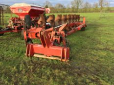 Kverneland 8f semi-mounted offset plough with cat 4 headstock and No 28 bodies