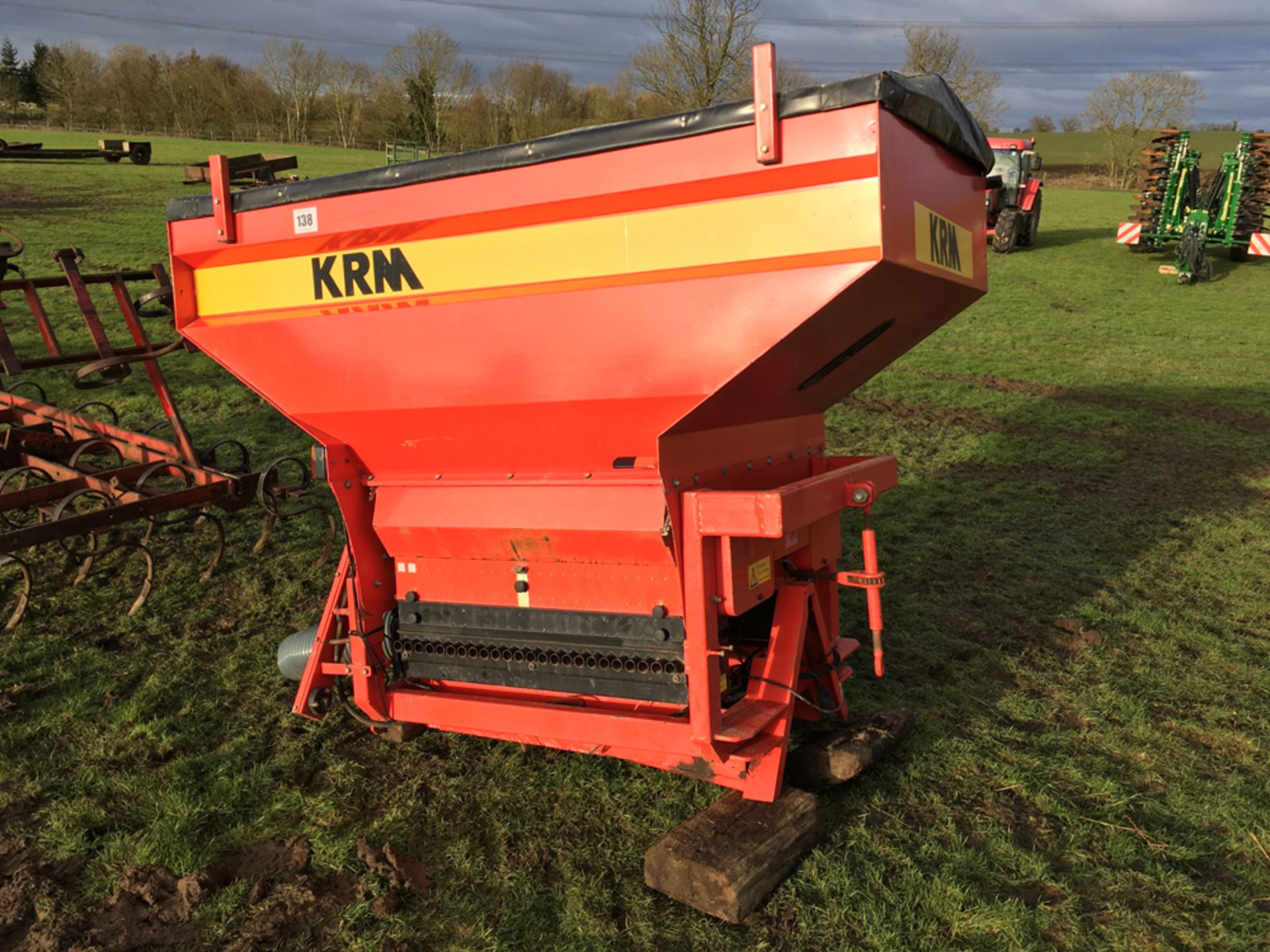 KRM drill hopper and coulters