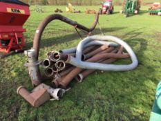 Qty pipes and lorry stand for sucker blower