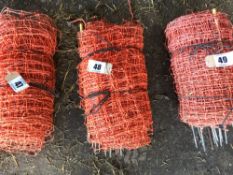 Qty electric rabbit and sheep netting