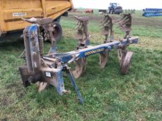 Rabe Eagle 4f reversible plough with slatted mouldboards