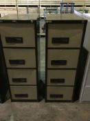 Pair filing cabinets