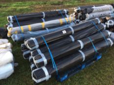 20x Rolls 1.8m x 1000m black plastic