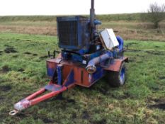 1992 6 cylinder diesel irrigation pumpset (1703), Ford engine, caprari pump,