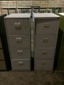 Pair filing cabinets