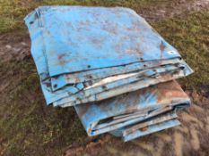 3x Blue Tarpaulin 10m x 12m