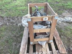 Kubota diesel engine V1100 in wooden crate