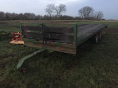 Legg 25ft flat bed trailer with wooden floor