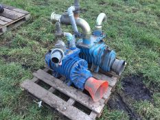 2x Briggs vac pumps non mounted for blowing our irrigation reels