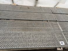 Metal benching sections - in situ,