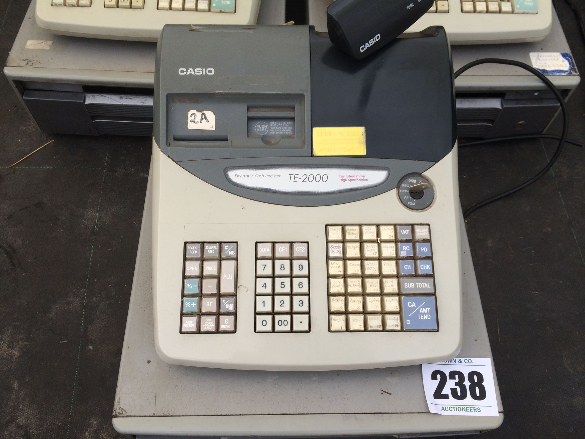 3x Casio TE-2000 Cash Registers - Image 2 of 2