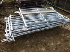 Quantity of galvanised steel calf pens