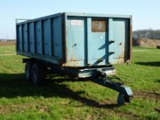 Armstrong & Holmes 10 tonne tandem axle tipping trailer