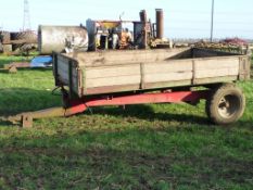 3 tonne single axle tipping trailer