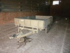 Ifor Williams 10ft Flatbed trailer with wooden floor Serial No.