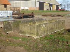 2 x 12ft concrete water trough