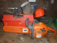 Husqvarna 435 X-torq Chainsaw and associated equipment