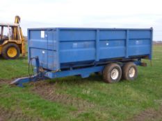 A S Marston 10 tonne tandem axle tipping trailer
