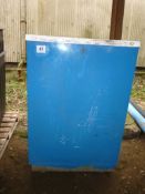 Blue plastic tank