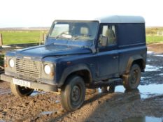 2003 Landrover Defender 90 TD5 4X4 light goods utility vehicle. Reg No. FY03 DLE.