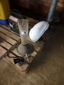 Dust helmet, bushel weigher, temperature monitoring spear,