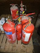 Quantity of fire extinguishers