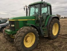 2000 John Deere 6910 Power Quad 4wd tractor 40k with front suspension on 540/65R28 front and