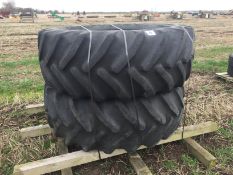 Pair Goodyear 650/65R38 tyres