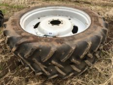 Pair 380/90R50 row crop wheels